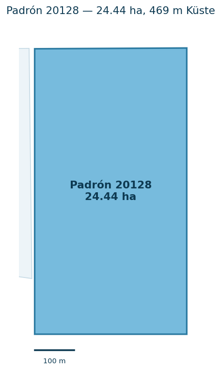 Katasterskizze Padrón 20128