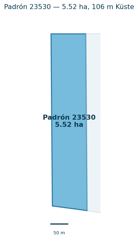 Katasterskizze Padrón 23530